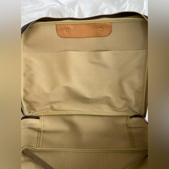 🎊 Authentic Vintage Louis Vuitton Luggage Brown Monogram Garmet Large Canvas - Picture 7 of 15